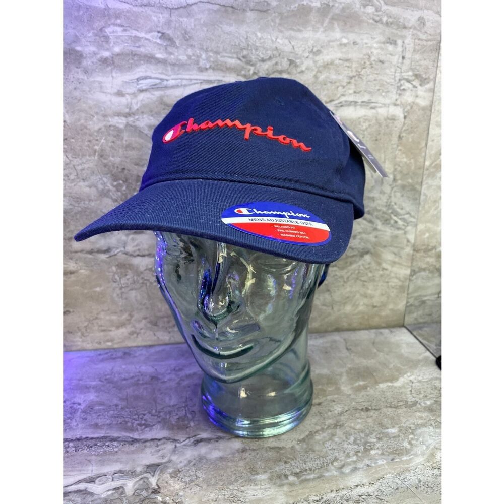 Champion Men's Adjustable Relaxed Fit 100% Cotton Pre-Curved Dad Hat Cap